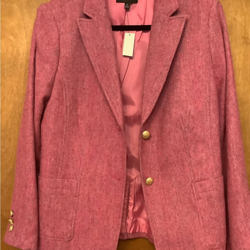 Talbots Pink Blazer Tailored Suit Jacket